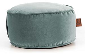 Podnóżek DOT XL AllureVelvet – aksamitny podnóżek do puf miętowy