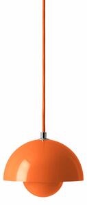 Lampa Wisząca &Tradition, Flowerpot VP10, ściemnialny, pomarańczowy, salon, metal, design