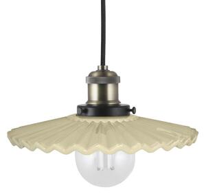Lampa Wisząca Globen Lighting, COBBLER, ściemnialny, beżowy, salon, szkło, design
