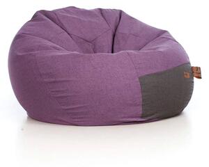 Pufa Baloon Homeliness – nowoczesna pufa sako do salonu fioletowa