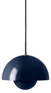 Lampa Wisząca &Tradition, Flowerpot VP1, ściemnialny, niebieski, salon, metal, design