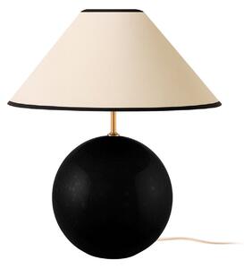 Lampa Stołowa Globen Lighting, IRIS, beżowy, salon, tkanina | tekstylia, vintage