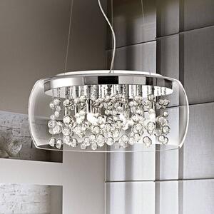 Ideallux Lampa wisząca designerska Audi 80, możliwość ściemniania, przezroczysty / transparentny, salon / jadalnia, szkło, design