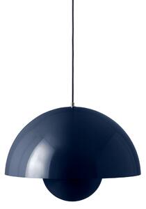 Lampa Wisząca &Tradition, Flowerpot VP2, ściemnialny, niebieski, salon, aluminium, design