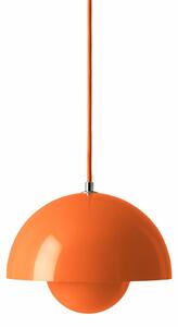 Lampa Wisząca &Tradition, Flowerpot VP1, ściemnialny, pomarańczowy, salon, metal, design