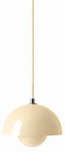 Lampa Wisząca &Tradition, Flowerpot VP10, ściemnialny, beżowy, salon, metal, design