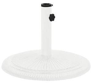 Podstawa pod parasol, biała, 45x45x30 cm, żeliwo