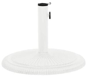Podstawa pod parasol, biała, 45x45x30 cm, żeliwo