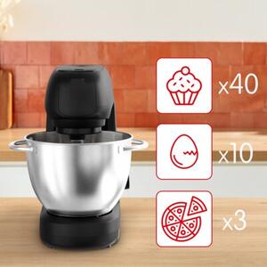 Robot kuchenny planetarny TEFAL Bake Partner Pro QB5458F0 1100W z maszynką do mięsa blenderem kielichowym i szatkownicą