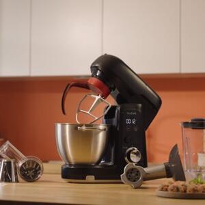 Robot kuchenny planetarny TEFAL Bake Partner Pro QB5458F0 1100W z maszynką do mięsa blenderem kielichowym i szatkownicą