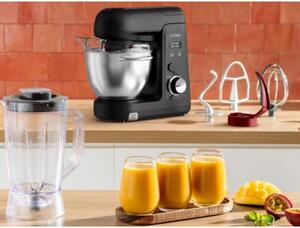 Robot kuchenny planetarny TEFAL Bake Partner Pro QB5458F0 1100W z maszynką do mięsa blenderem kielichowym i szatkownicą