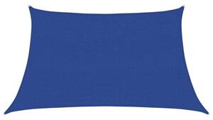 Żagiel przeciwsłoneczny, 160 g/m², niebieski, 3/4x2 m, hdpe