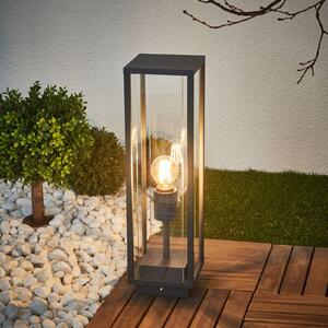 Lampa ogrodowa stojąca Annalea Lucande, czarny, aluminium, nowoczesny