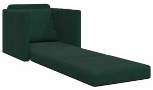 Sofa bed ciemna zieleÅ 74 x 77 x 81 cm aksamit
