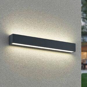 Kinkiet zewnętrzny LED Lengo Arcchio, czarny, aluminium, nowoczesny