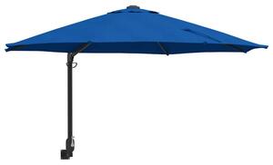 Nowoczesny parasol ogrodowy niebieski azur z regulowanym cieniem
