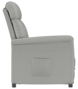 Fotel recliner jasnoszary jasnoszary 70.5 x 96.5 x 95 cm