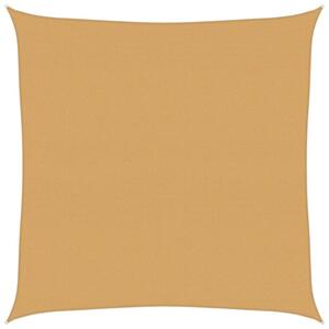 Żagiel przeciwsłoneczny, 160 g/m², piaskowy, 7x7 m, hdpe