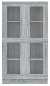 Witryna, szary dąb sonoma, 82,5x30,5x150 cm