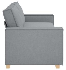 Sofa 3-osobowa jasnoszara 180 cm tkanina