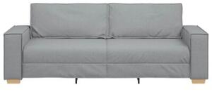 Sofa 3-osobowa jasnoszara 180 cm tkanina