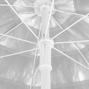 Parasol plażowy w hawajskim stylu, biały, 240 cm