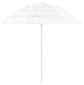 Parasol plażowy w hawajskim stylu, biały, 240 cm