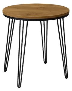 Stół 60 cm okrągły nierozkładany, blat 3,6 cm, nogi Metalowe „ Hairpin legs ” I ArtDHome