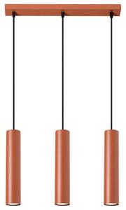 Czerwona potrójna lampa wisząca nad stół - M059 Z4-H67