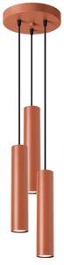 Nowoczesna czerwona lampa trzyramienna - 5X M060 F1-A32