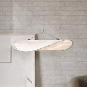 New Works Lampa wisząca Tense, możliwość ściemniania, biały / opal, salon / jadalnia, tworzywo sztuczne, design