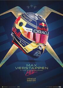 Druk artystyczny Oracle Red Bull Racing - Max Verstappen - Helmet - Champion - 2023, Automobilist