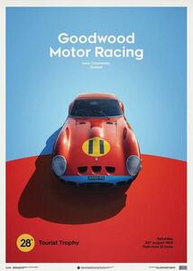 Druk artystyczny Ferrari 250 Gto - Red - Goodwood Tt - 1963 - Limited Poster, Automobilist