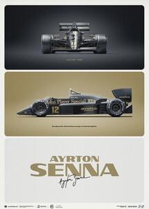 Druk artystyczny Lotus 97t - Ayrton Senna - The First Win - Estoril 1985, Automobilist