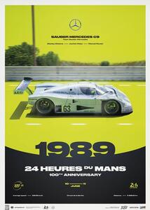 Druk artystyczny Sauber Mercedes C9 - 24h Le Mans - 100th Anniversary - 1989, Automobilist