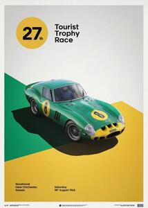 Druk artystyczny Ferrari 250 Gto - Green - Goodwood Tt - 1962 - Limited Poster, Automobilist