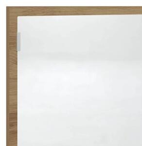 Lustro Åazienkowe z LED, dÄ b artisan, 100x8,5x37 cm