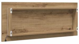 Lustro Åazienkowe z LED, dÄ b artisan, 100x8,5x37 cm