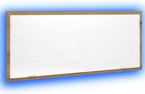 Lustro Åazienkowe z LED, dÄ b artisan, 100x8,5x37 cm