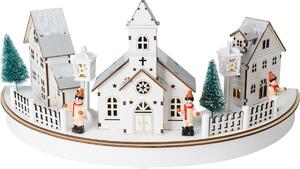 LED Winter Village White, 8x LED 40 cm, 2x AA