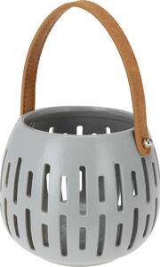 Latarnia dekoracyjna Cool grey, 14,5 x 12 cm