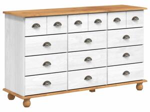 Komoda askim biaÅy 79 x 40 x 133,5 cm lite drewno sosnowe