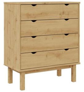 Komoda otta, 76,5x39,5x90 cm, lite drewno sosnowe
