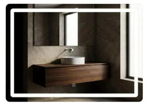 Lustro REA LED SQUARE 80x60cm BiaÅy