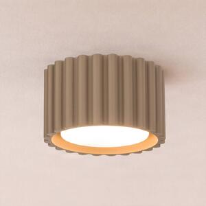 Lampa sufitowa Aura 1 SOLLUX LIGHTING, możliwość ściemniania, aluminiowy / szary / cynkowy, przedpokój, aluminium, nowoczesny