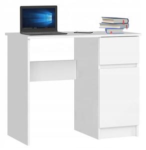 Białe minimalistyczne biurko komputerowe S8-F88