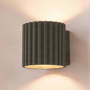 Kinkiet Aura SOLLUX LIGHTING, możliwość ściemniania, zielony, przedpokój, aluminium, nowoczesny