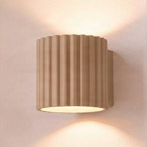Kinkiet Aura SOLLUX LIGHTING, możliwość ściemniania, aluminiowy / szary / cynkowy, przedpokój, aluminium, nowoczesny