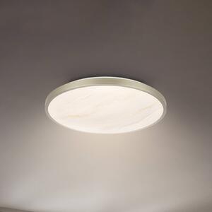 Briloner Lampa sufitowa LED Competo, kremowy / amber, biuro, tworzywo sztuczne, nowoczesny