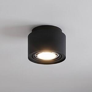 Arcchio lampa sufitowa Walisa, Ø 15 cm, czarny, metal, GU10 Walisa Arcchio, możliwość ściemniania, czarny, salon / jadalnia, aluminium, nowoczesny